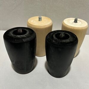 4 Wood Furniture Legs Replacement Feet‎ Mid Century Modern Style Tapered